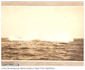 Por primera vez muestran la foto del iceberg que habra hundido al Titanic