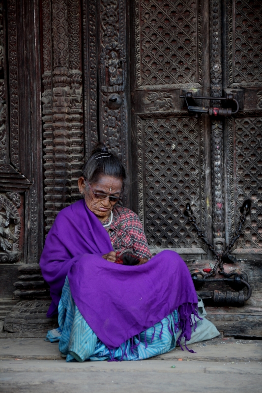 "Anciana nepalesa." de Francisco Luis Azpiroz Costa