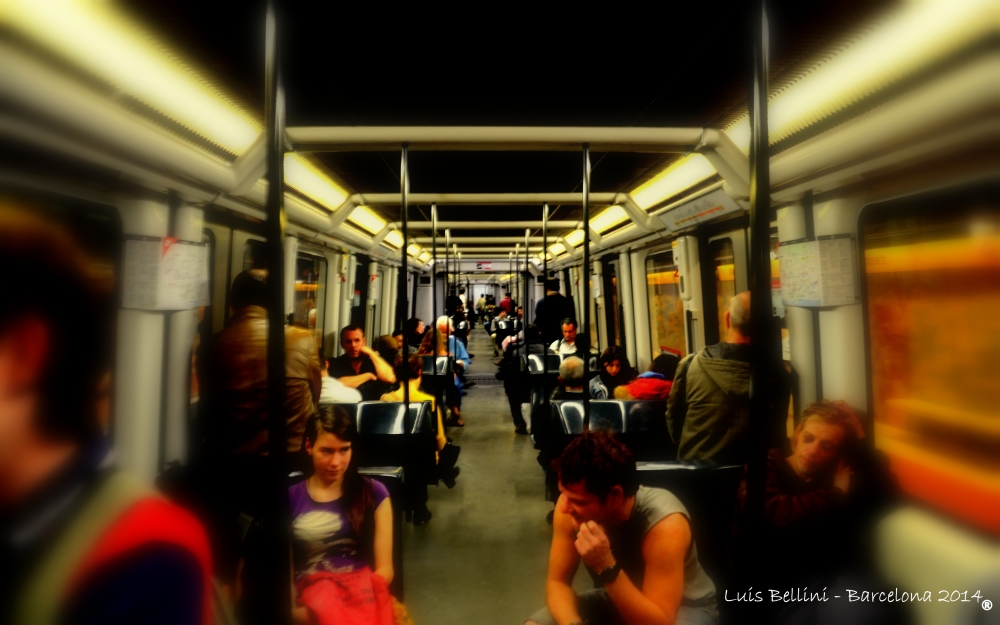 "En el Metro de BCN" de Luis Alberto Bellini