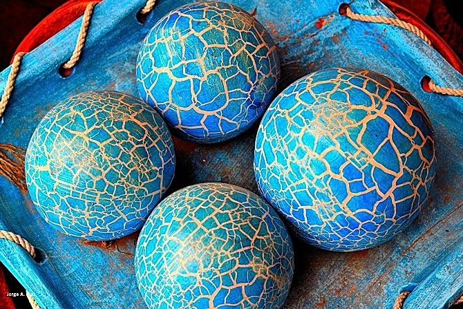 "Esferas azules" de Jorge Armando Diaz