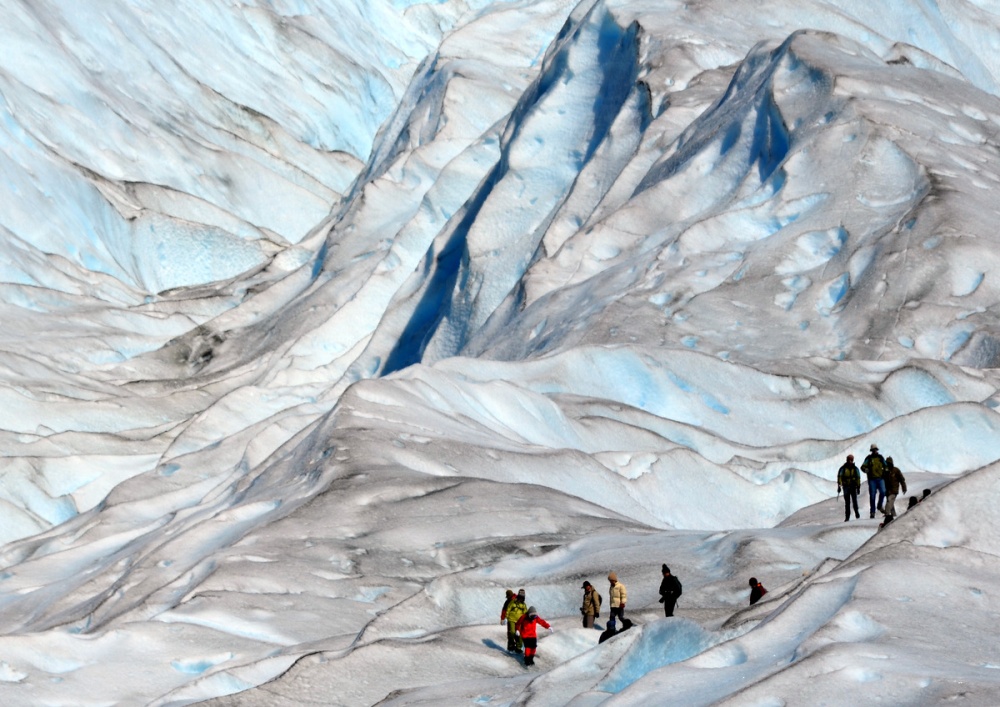 "Trekking en el Perito Moreno" de Alejandra Iglesias