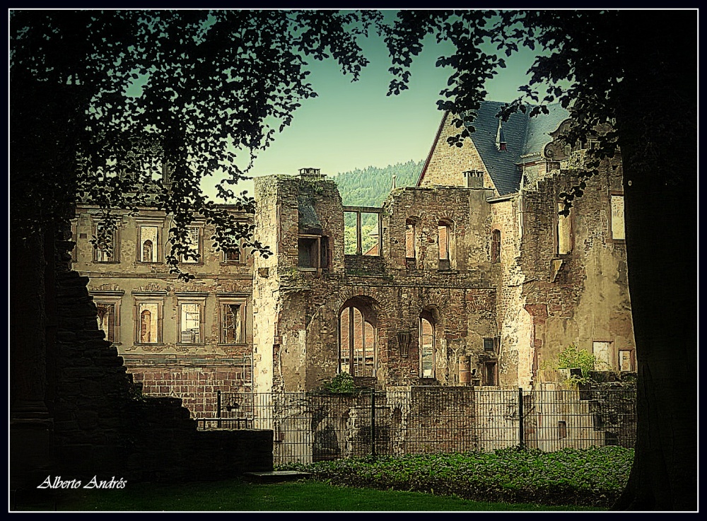 "Ruinas del castillo de Heidelberg" de Alberto Andrs Melo