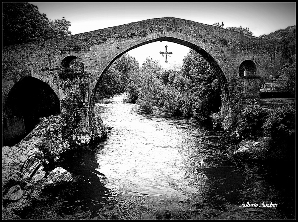 "Puente Romano en Cangas de Onis" de Alberto Andrs Melo