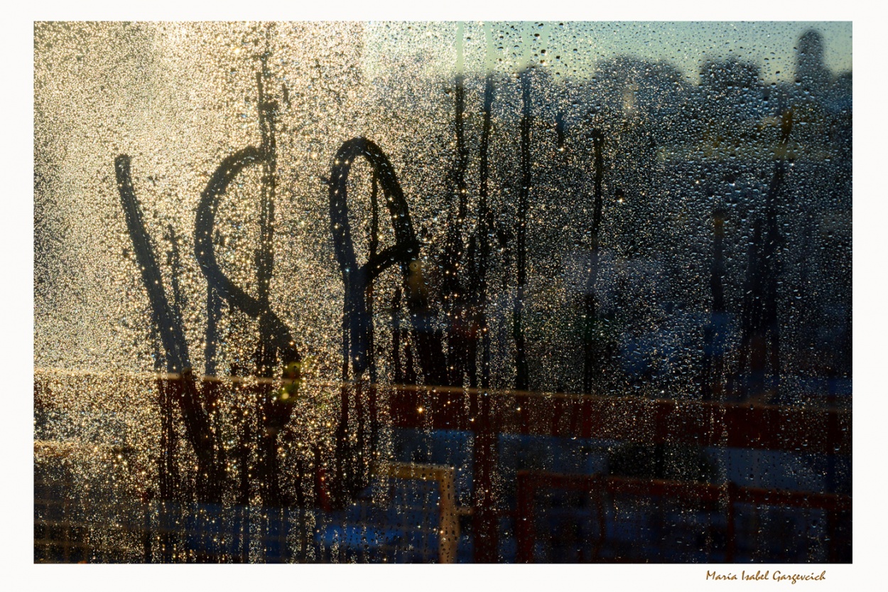 "Sobre un vidrio mojado ......" de Mara Isabel Gargevcich