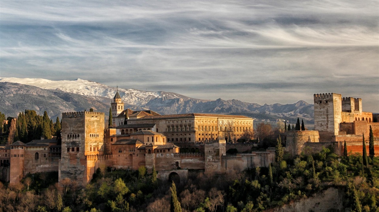 "Atardecer en La Alhambra" de Mario Abad
