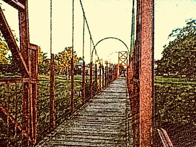 "puente rojo" de Isabel Corbera