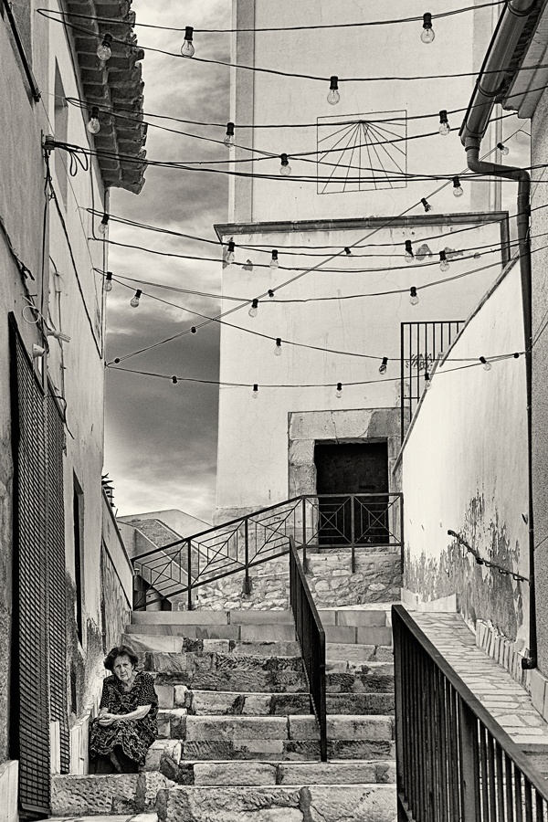 "En la escalera" de Francisco Jos Cerd Ortiz