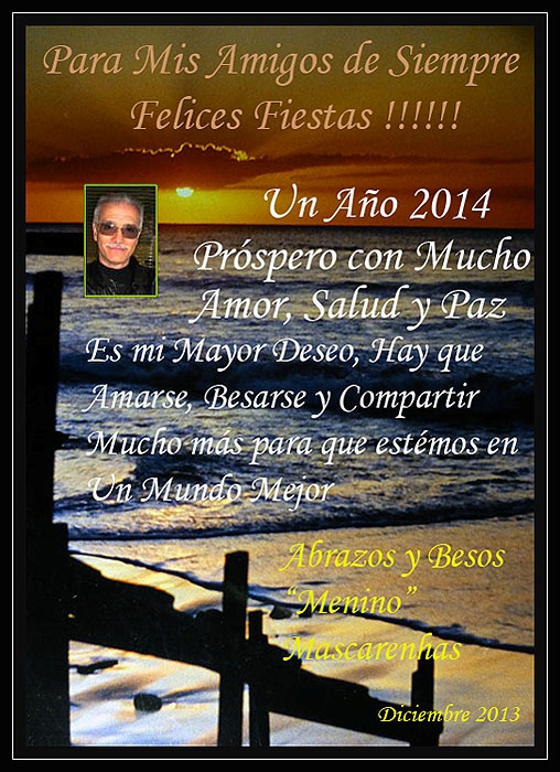 "Felices Fiestas y Un Ao Nuevo 2014" de Mascarenhas Cmara. Juan de Brito