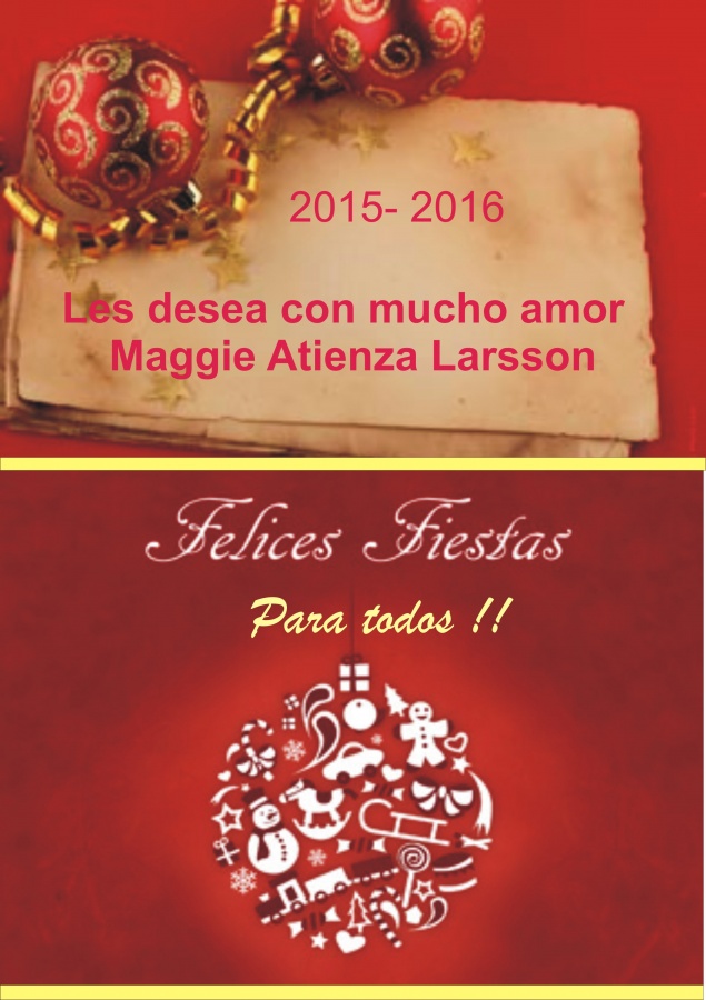 "Felices Fiestas 2015-2016" de Maggie Atienza