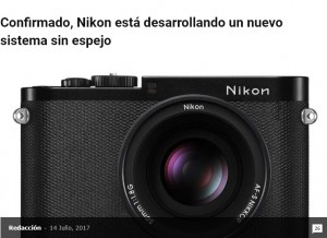 Confirmado, Nikon est desarrollando un nuevo sistema sin espejo