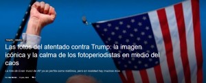 Las fotos del atentado contra Trump: la imagen icnica y la calma de los fotoperiodistas en medio del caos