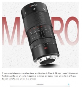 AstrHori 120 mm f2.8: un macro con factor de ampliacin 2x por menos de 300 dlares