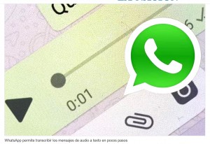 Cmo es la funcin de WhatsApp para pasar audio a texto