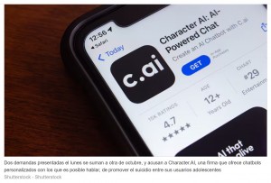 Acusada de favorecer suicidios de adolescentes, Character.AI anuncia medidas de seguridad