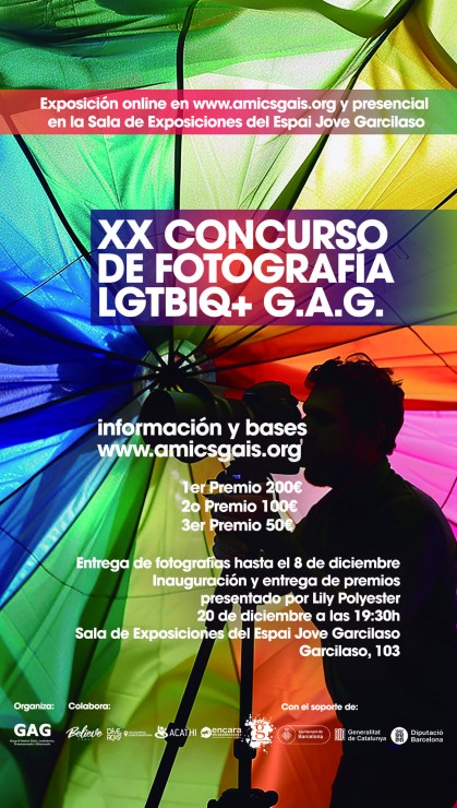 20 Concurso de fotografa GAG: Lesbianes, Gais, Trans*, Bisexuales, Intersex, Queers, Asexules.