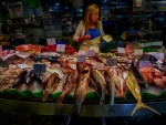 Pescadera en Mercado de la Bochera, Barcelona