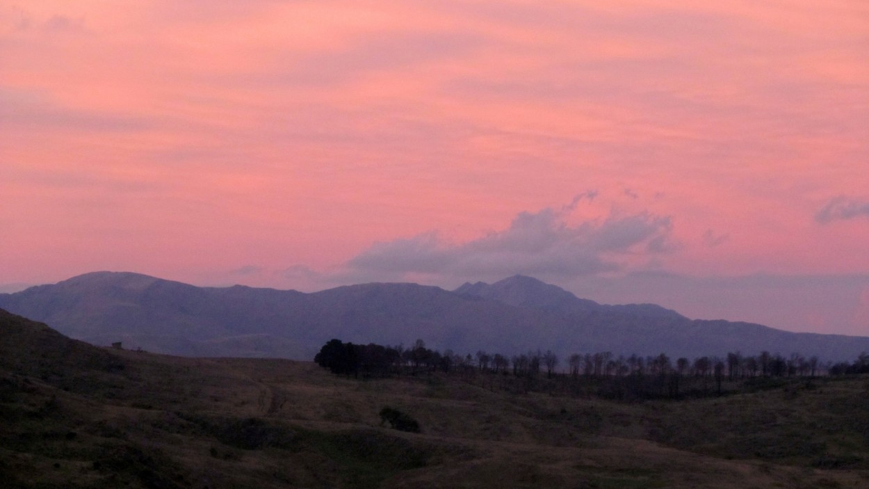 Atardecer en las sierras