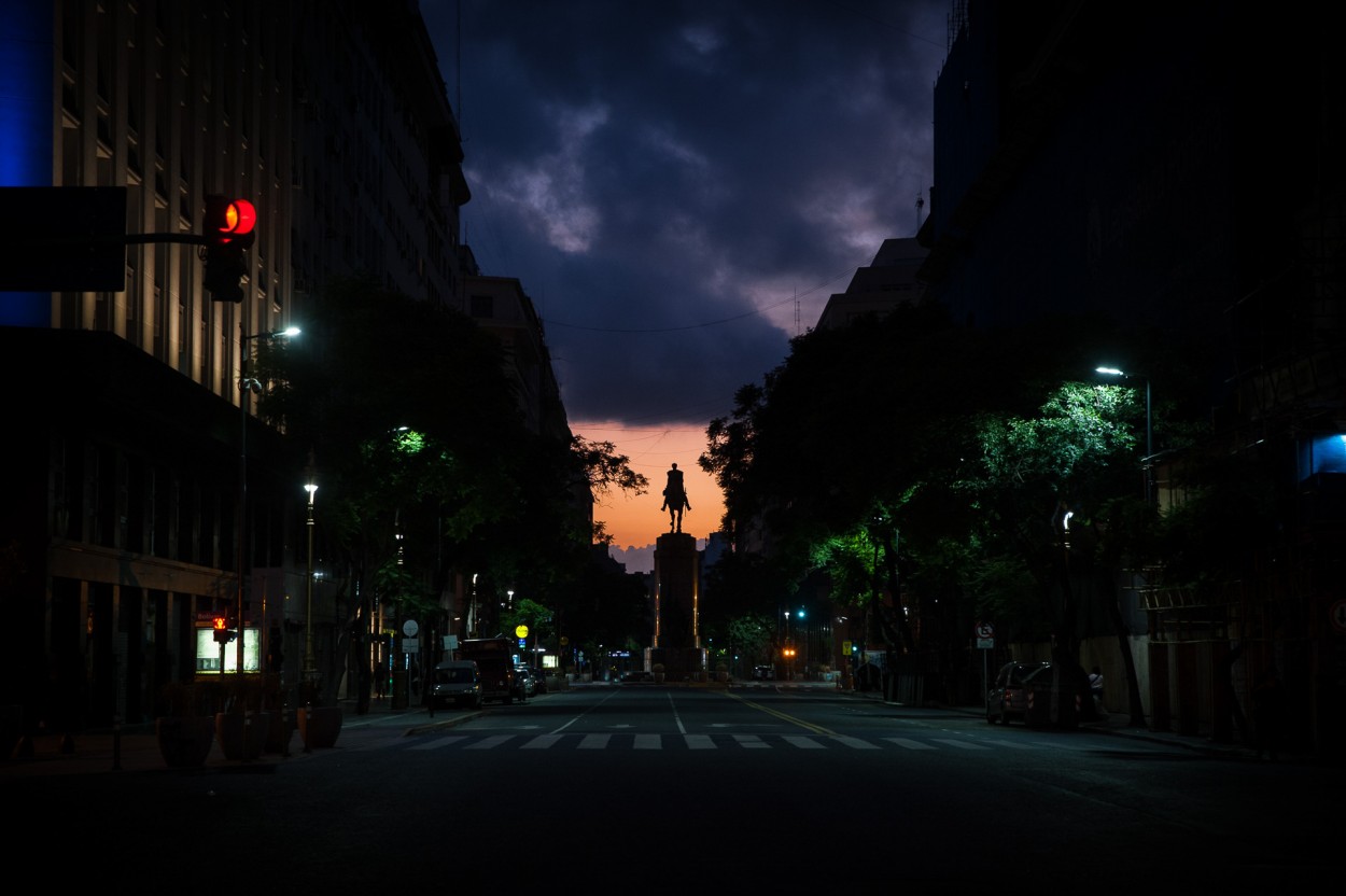 Diagonal Sur al Atardecer