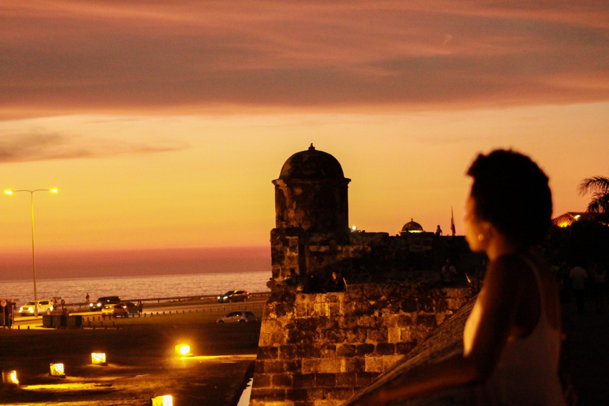 Atardece en la muralla (serie Cartagena)