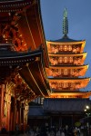 Japn, Kaminarimon y Pagoda de noche