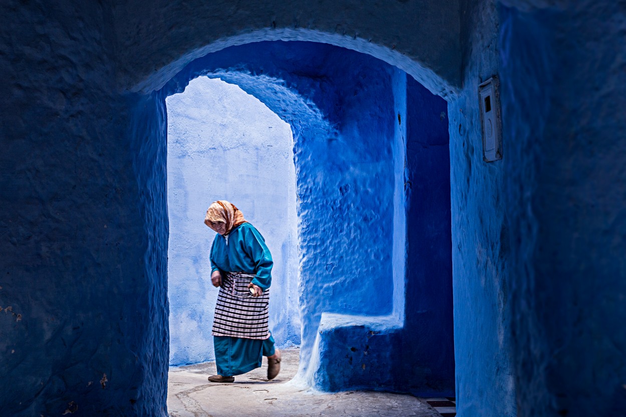 Caminando azules