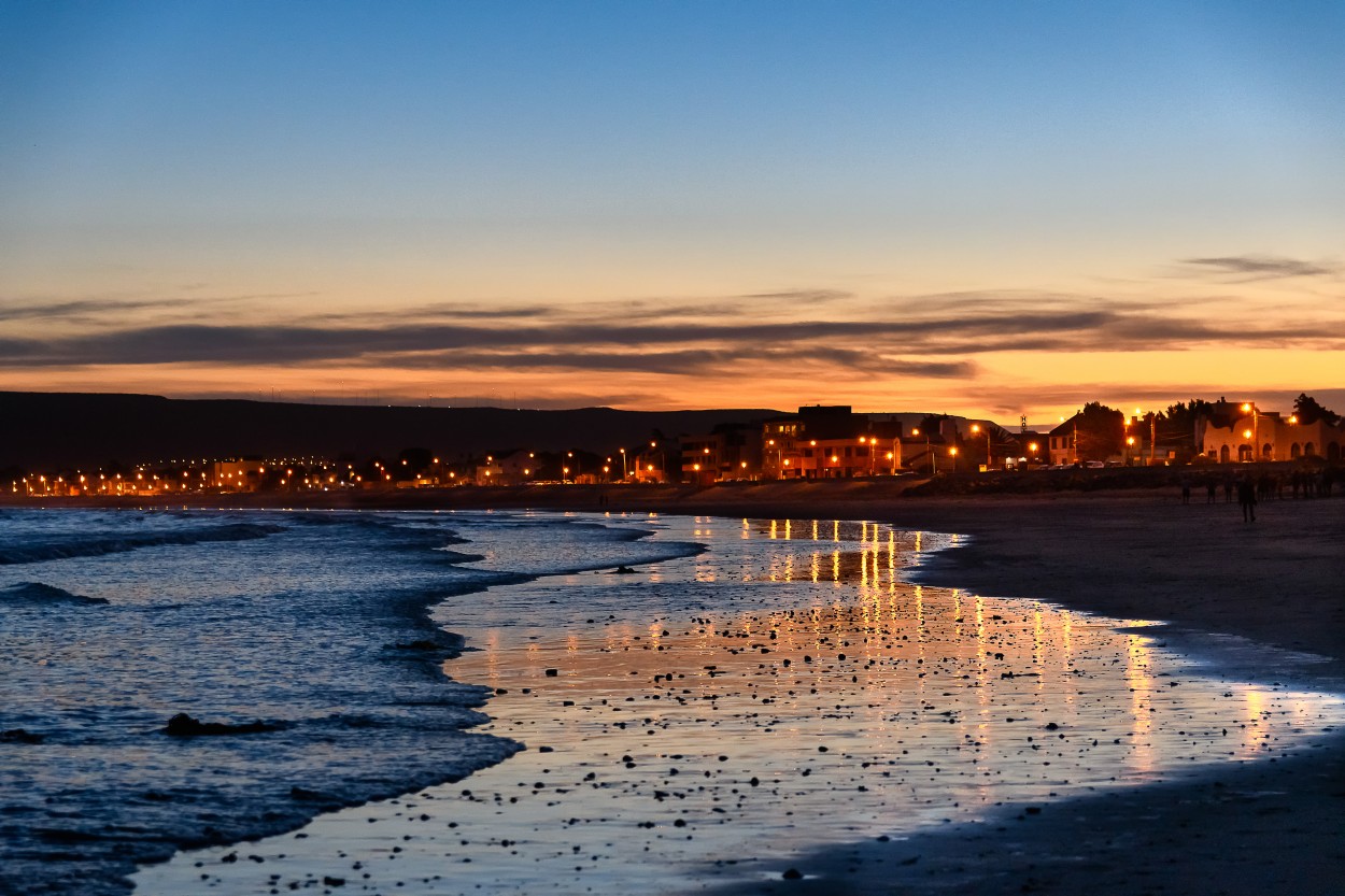 Anochecer en Rada Tilly