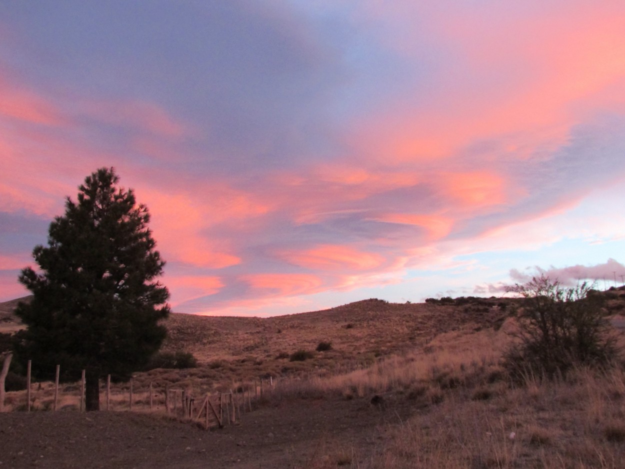 Atardecer otoal en la Ruta 23 Junn de los Andes