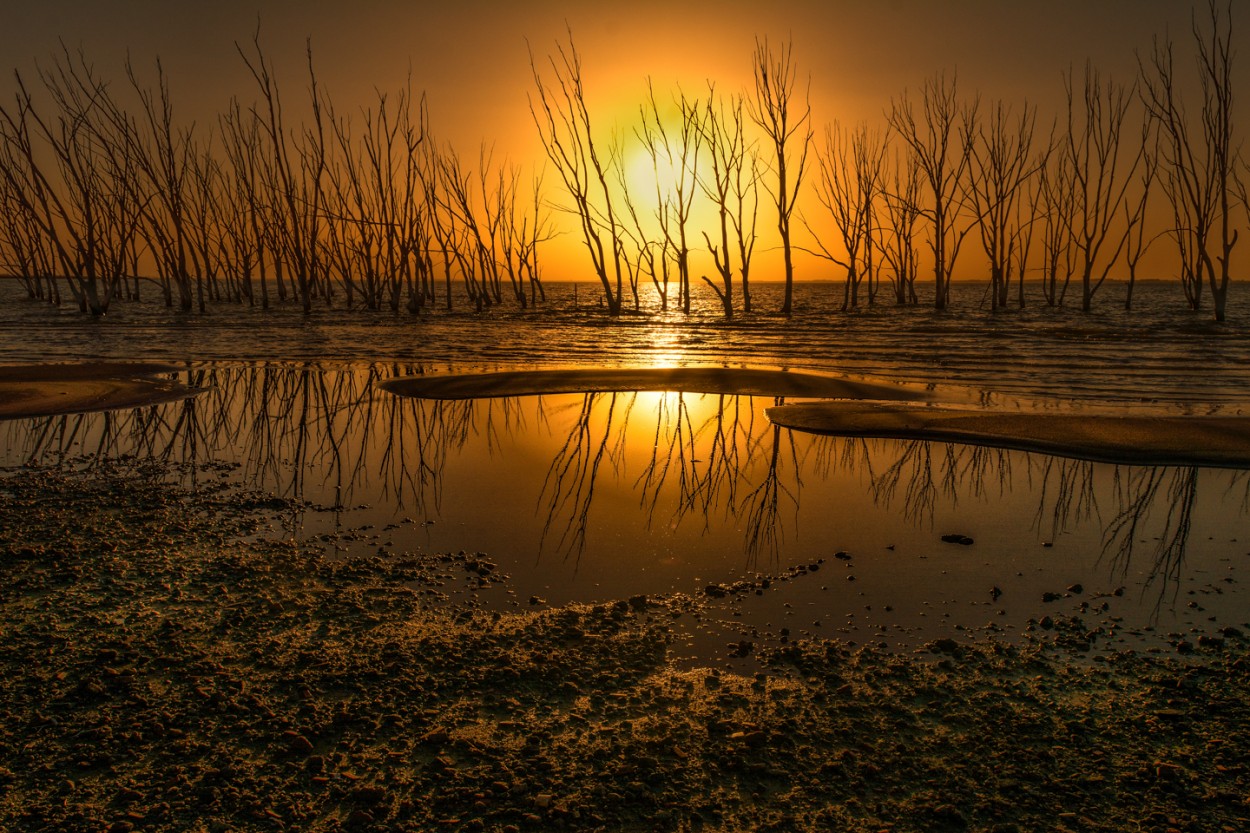 Atardecer naranja