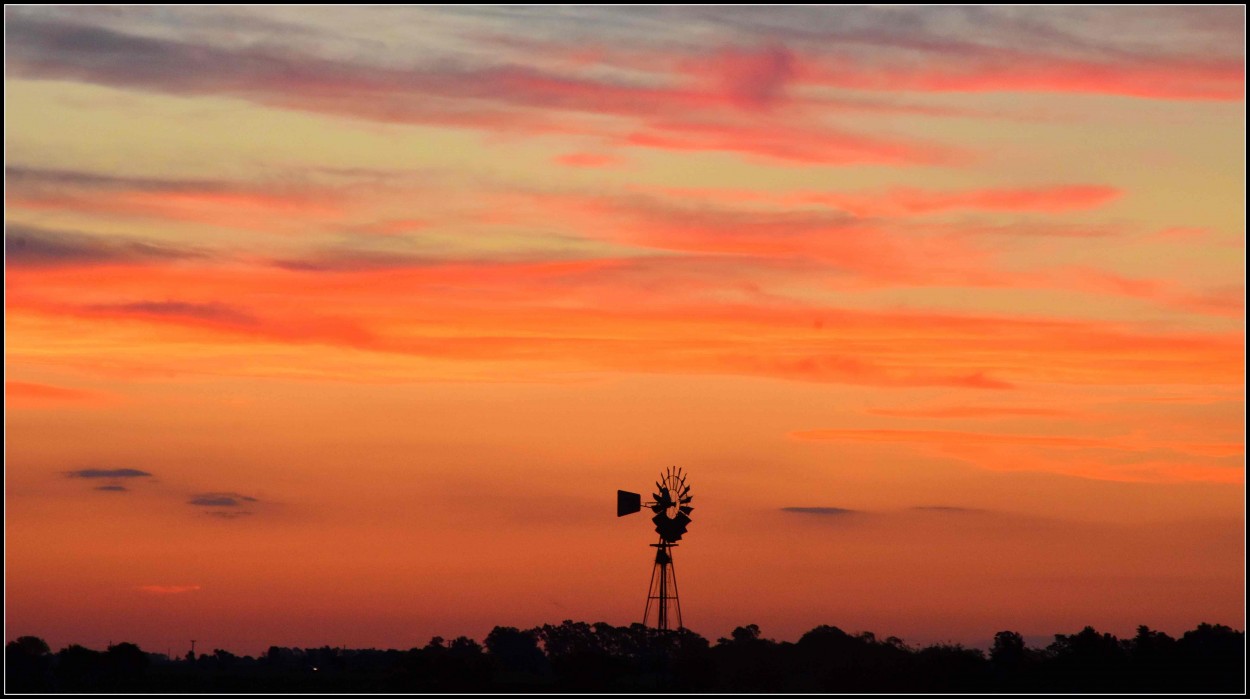 atardecer en el campo