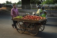 Vendedor de frutas ambulatorio