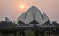 Templo del Loto al atardecer