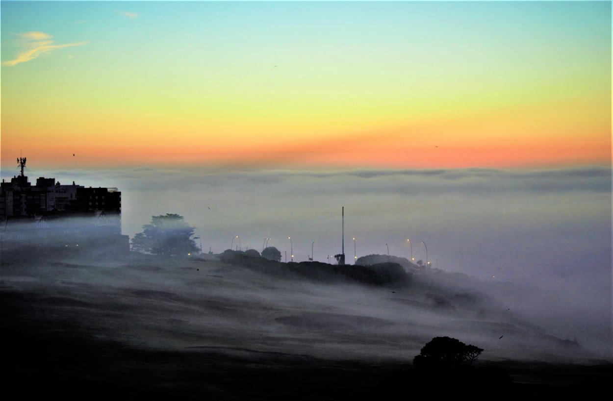 Tsunami de niebla (desde mi ventana)