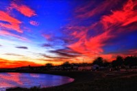 Camarones al atardecer