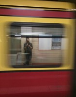 Autoretrato sobre el S-Bahn