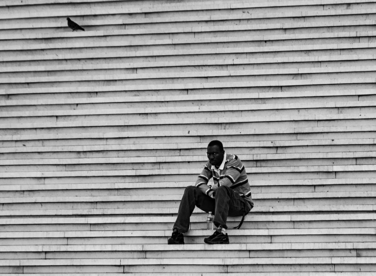 Alone at La Defense