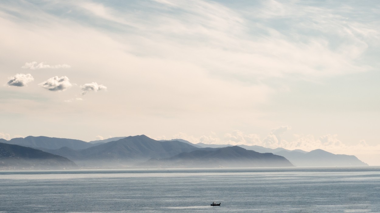 Landscape with boat