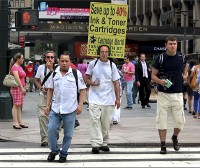 HACIENDO PROPAGANDA EN NUEVA YORK