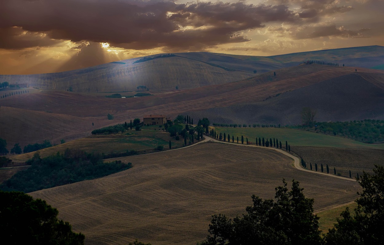 Atardecer en la Toscana