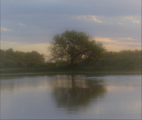 El reflejo en la laguna.