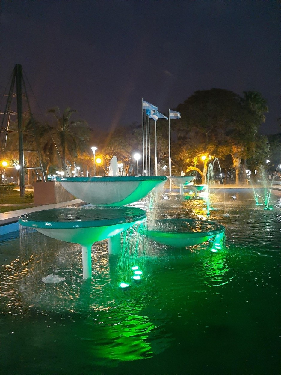 Fuente de luces