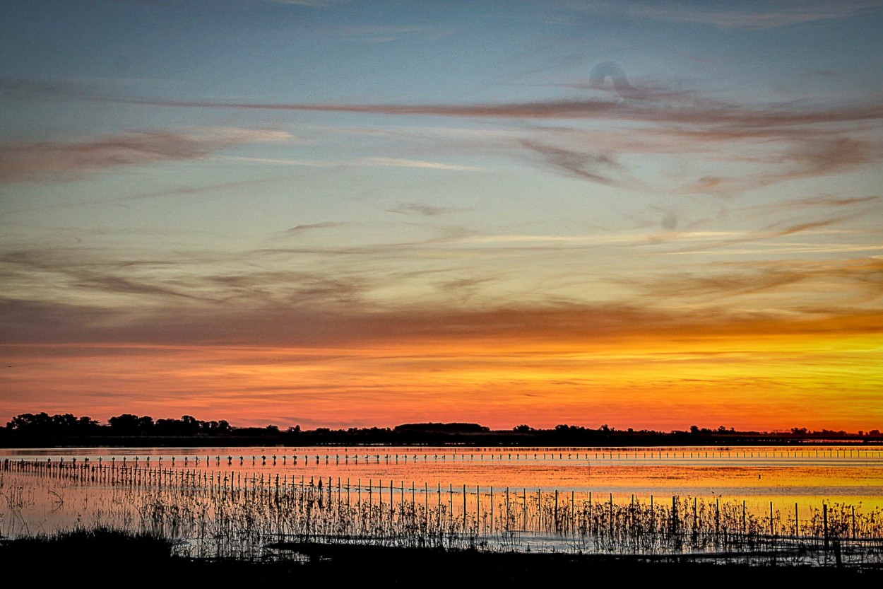 `Atardecer en la laguna`