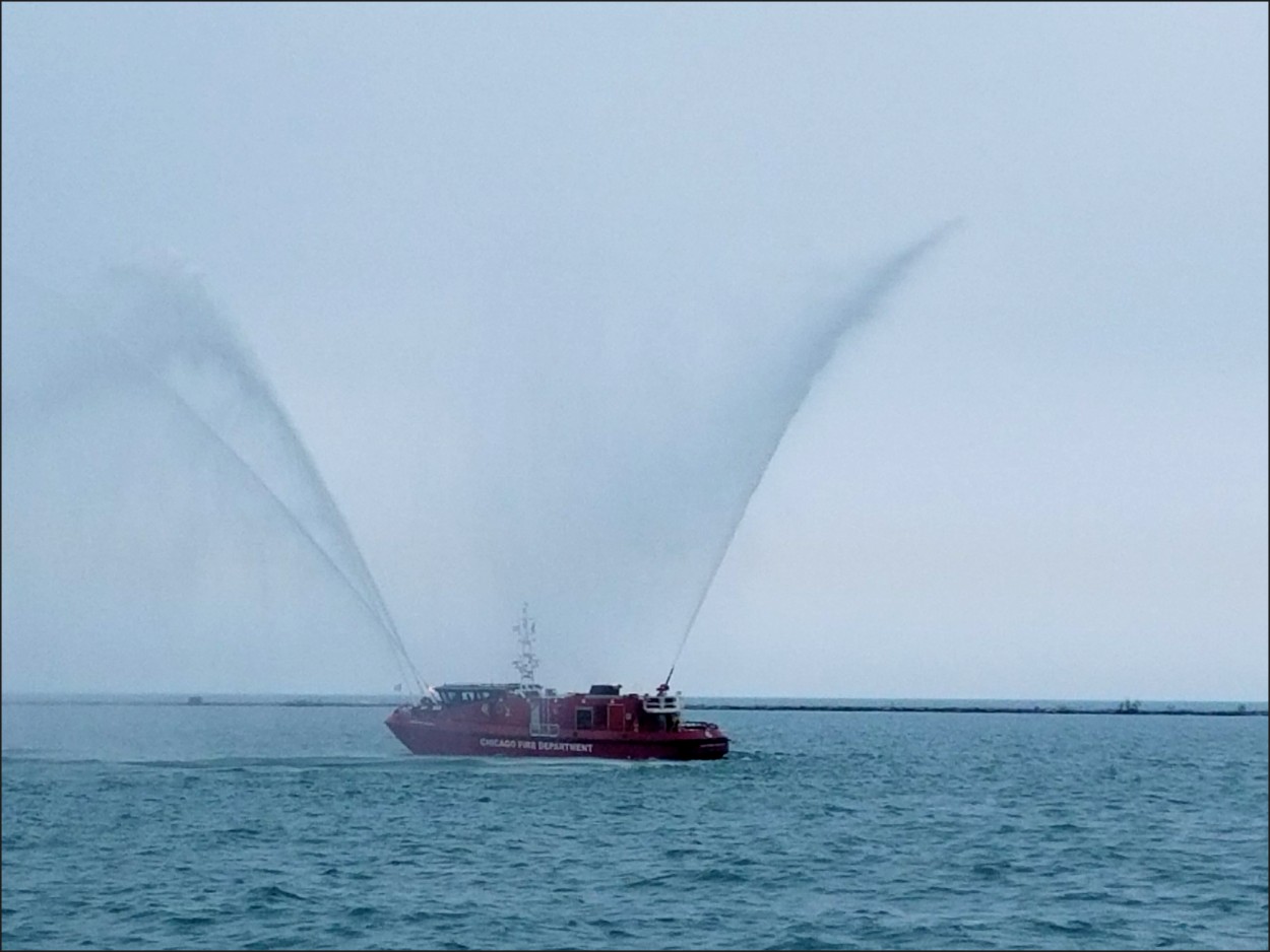 SIMULACRO EN EL LAGO MICHIGAN