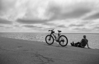 Mi bici en la costanera