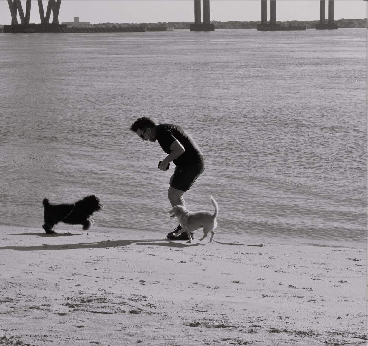 Jugando en la playa