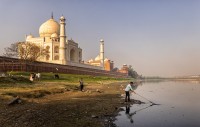 Tach Mahal desde el rio Yamuna