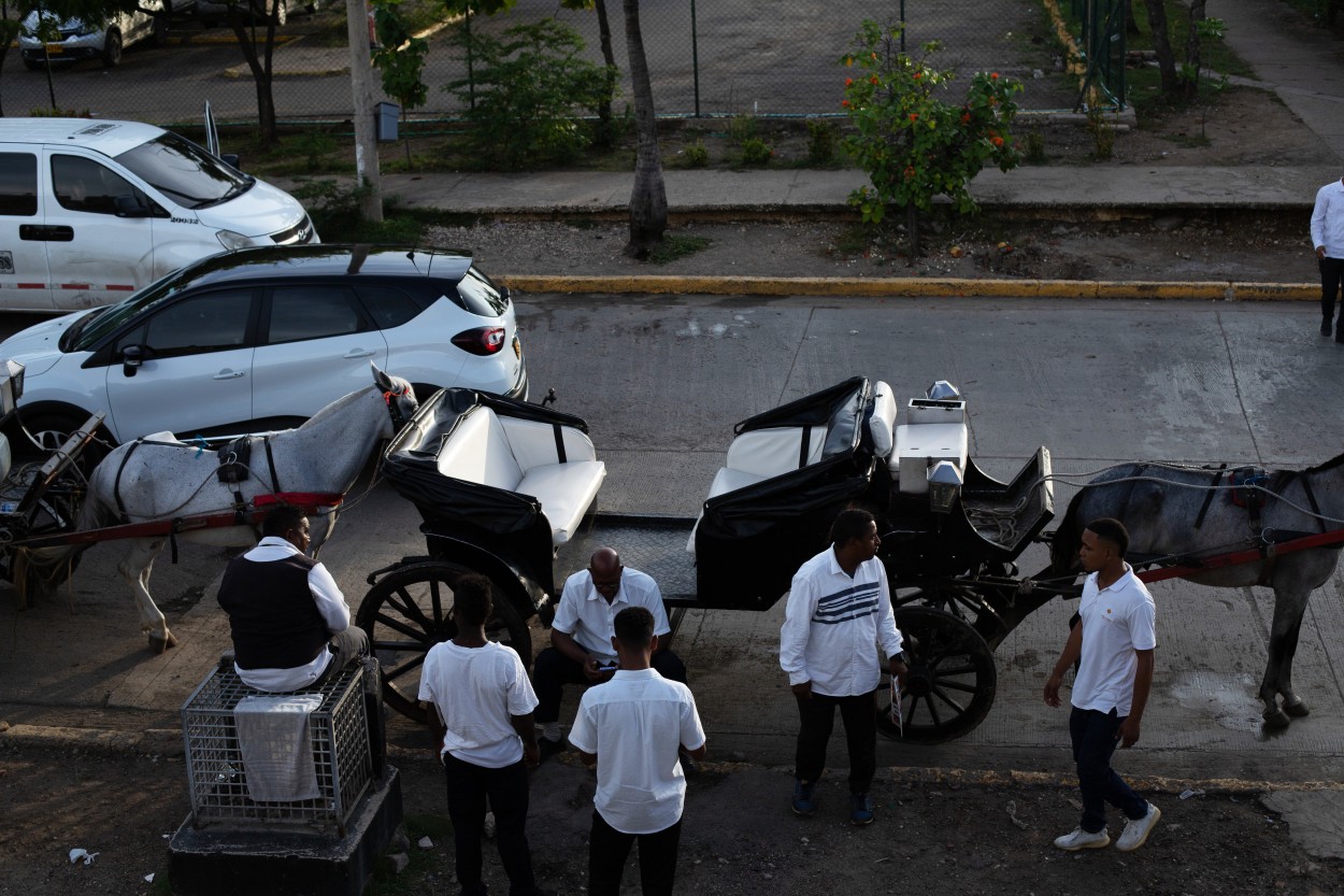 Esperando pasajeros