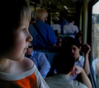 Lucas en el tren