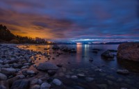 Atardecer en el Nahuel, Bariloche.