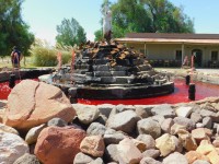 Fuente de vino bodega en Mendoza