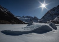 Sol de invierno sobre la laguna